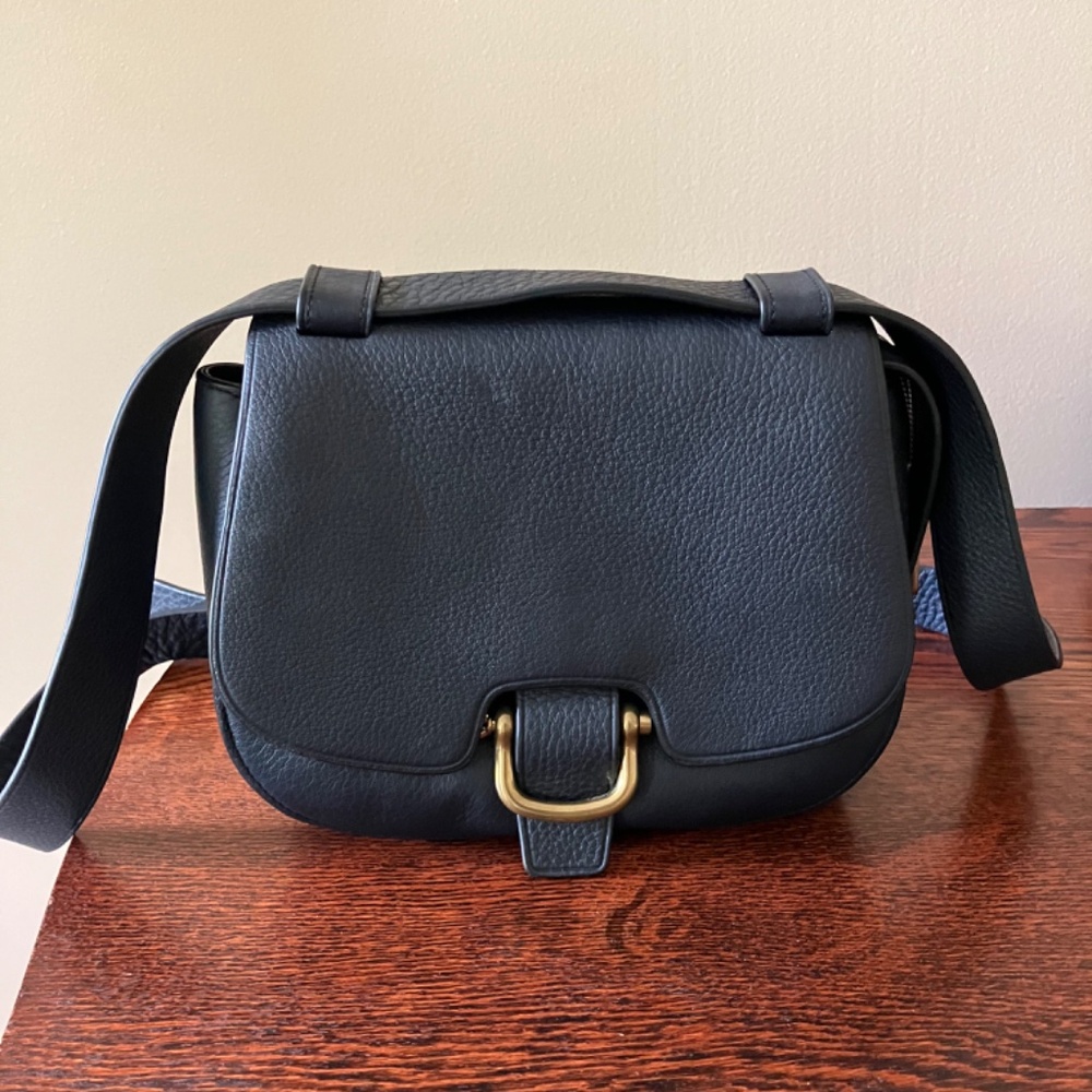 J. Crew Rider Crossbody Saddlebag, navy